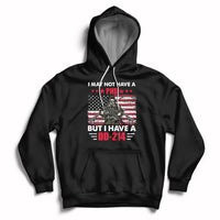 Black pullover hoodie with eagle DD-214 graphic, drawstring hood, kangaroo pocket.