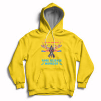 I Wear Zebra For My Daughter Rare Disease Warrior Zebra Ribbon Rare Disease Hoodie - Wonder Print Shop
