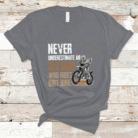 Funny Never Underestimate An Old Man Who Rides Dirt Bike T-Shirt - Wonder Print Shop