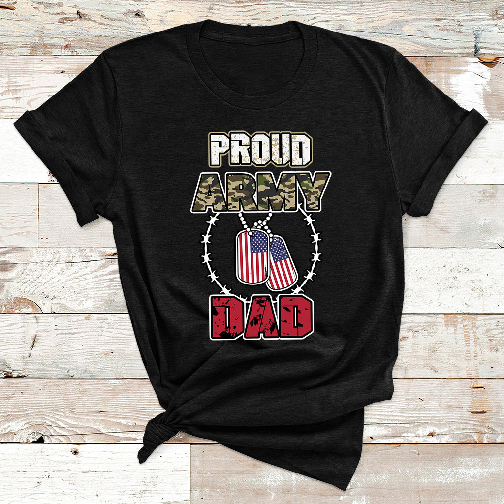 Proud Army Family Shirts Cool USA Navy Dad Mom T Shirt - Wonder Print Shop