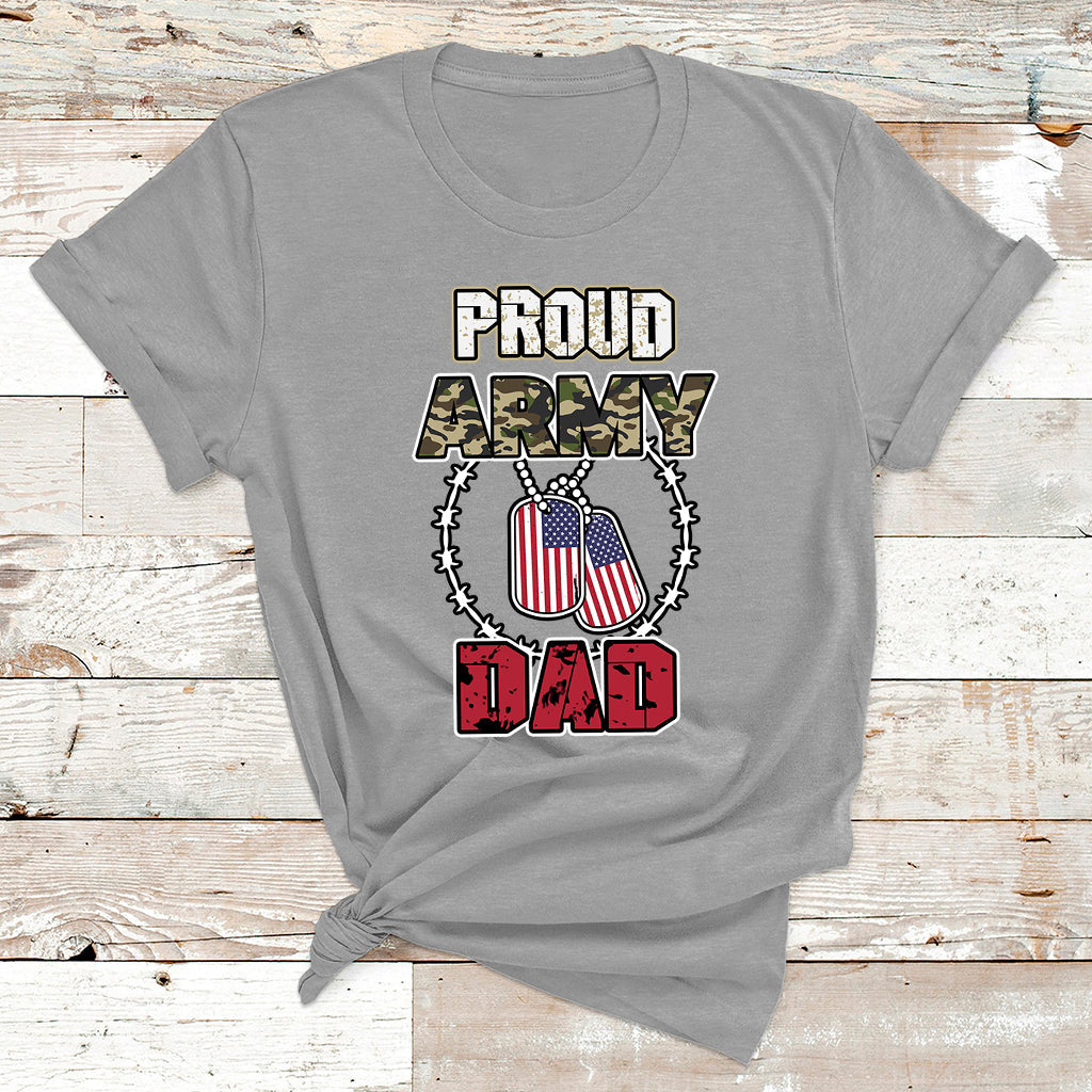 Proud Army Family Shirts Cool USA Navy Dad Mom T Shirt - Wonder Print Shop