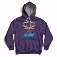 I Wear Zebra For My Daughter Rare Disease Warrior Zebra Ribbon Rare Disease Hoodie - Wonder Print Shop