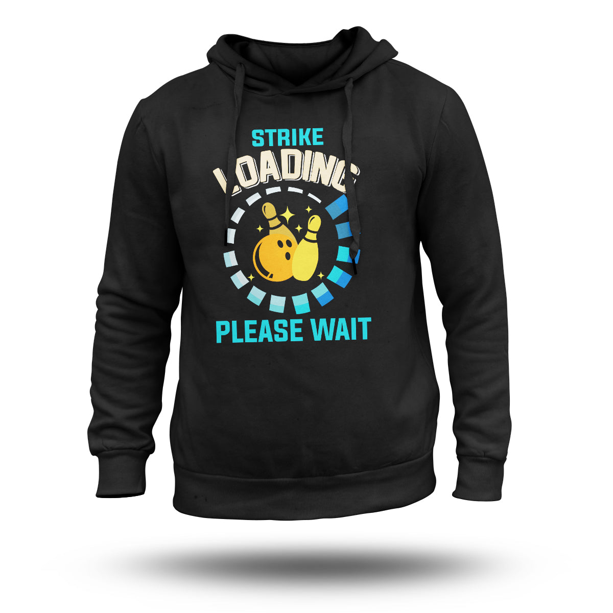 Bowling Game Funny Strike Loading Please Wait, Bowling Game Hoodie - Wonder Print Shop