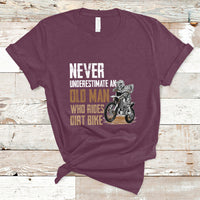 Funny Never Underestimate An Old Man Who Rides Dirt Bike T-Shirt - Wonder Print Shop
