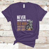 Funny Never Underestimate An Old Man Who Rides Dirt Bike T-Shirt - Wonder Print Shop