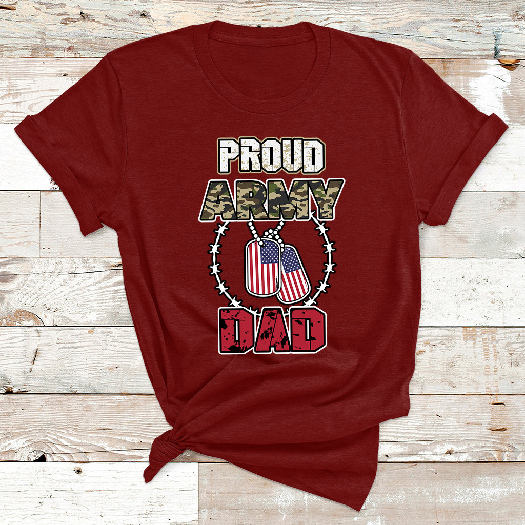Proud Army Family Shirts Cool USA Navy Dad Mom T Shirt - Wonder Print Shop