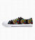 Sunflower Skull Tie Dye Low Top Canvas Shoes Low Top Shoes