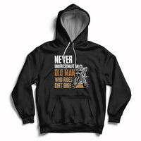 Funny Never Underestimate An Old Man Who Rides Dirt Bike Hoodie - Wonder Print Shop