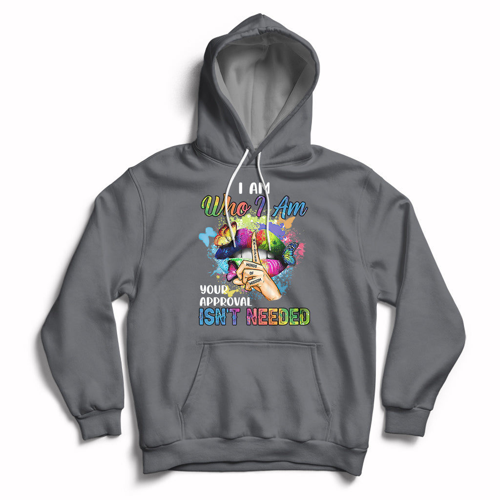 I Am Who I Am Your Approval Isn't Needed Black Queen African American Ladies Natural Afro Hoodie - Wonder Print Shop