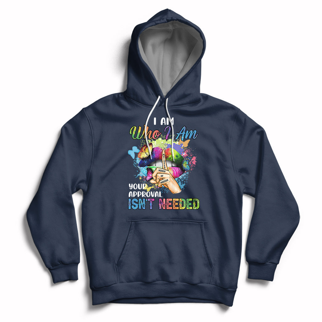 I Am Who I Am Your Approval Isn't Needed Black Queen African American Ladies Natural Afro Hoodie - Wonder Print Shop