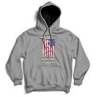 Proud Dad Of A Nursing Student Daughter Nurses Dad Hoodie - Wonder Print Shop