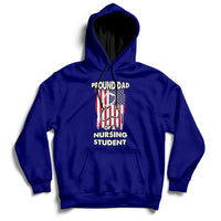 Proud Dad Of A Nursing Student Daughter Nurses Dad Hoodie - Wonder Print Shop