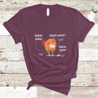 Funny Animal Farm Shirt Guess What Chicken Butt T Shirt - Wonder Print Shop