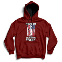 Proud Dad Of A Nursing Student Daughter Nurses Dad Hoodie - Wonder Print Shop