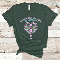 Let Your Spirit Take Flight Like A Dragonfly Inspirational T Shirt - Wonder Print Shop