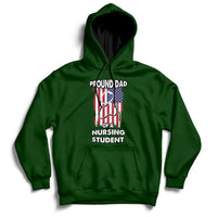 Proud Dad Of A Nursing Student Daughter Nurses Dad Hoodie - Wonder Print Shop