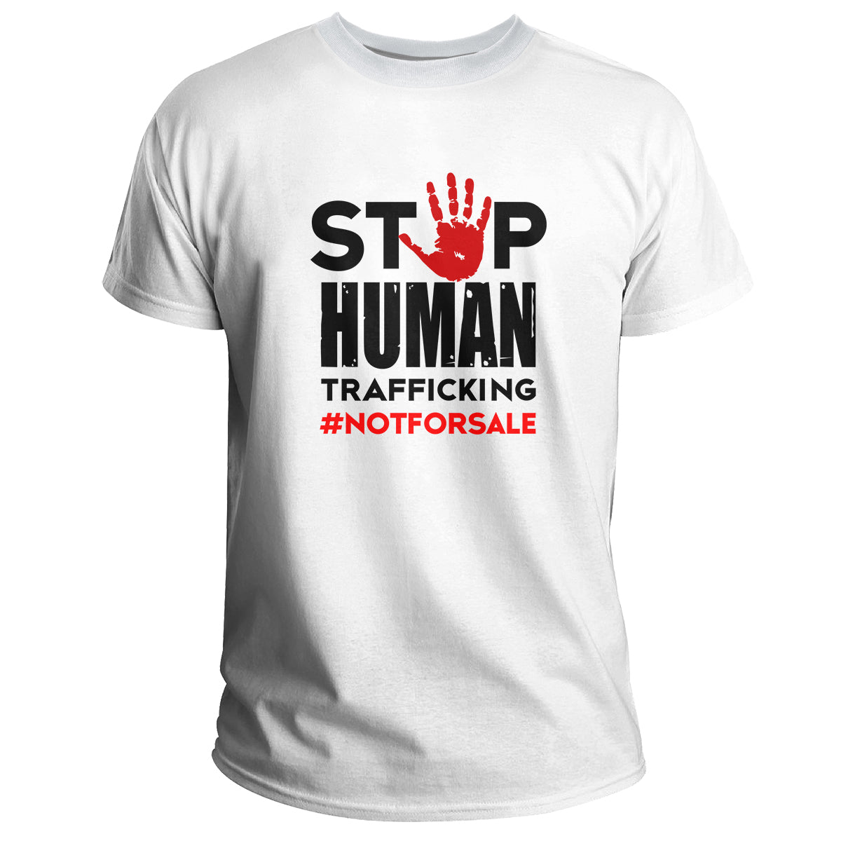 Stop Human Trafficking #NotForSale Hand Print, Awareness T Shirt - Wonder Print Shop
