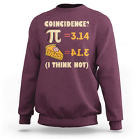 Pi 3.14 = Pie Coincidence? I Think Not Pun Math Nerd Pi Day Sweatshirt - Wonder Print Shop