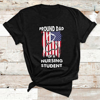 Proud Dad Of A Nursing Student Daughter Nurses Dad T Shirt - Wonder Print Shop