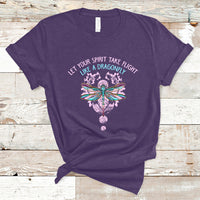 Let Your Spirit Take Flight Like A Dragonfly Inspirational T Shirt - Wonder Print Shop