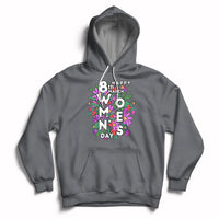 Happy 8th March International Women's Day Girl Floral Hoodie - Wonder Print Shop