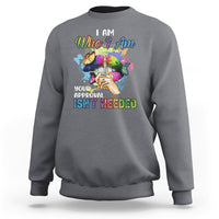 I Am Who I Am Your Approval Isn't Needed Black Queen African American Ladies Natural Afro Sweatshirt - Wonder Print Shop