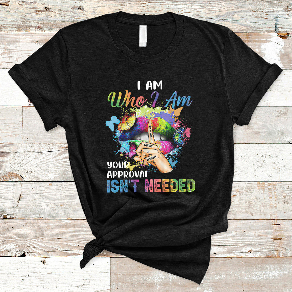 I Am Who I Am Your Approval Isn't Needed Black Queen African American Ladies Natural Afro T Shirt - Wonder Print Shop