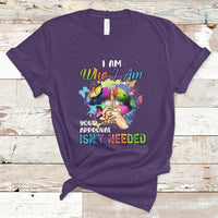 I Am Who I Am Your Approval Isn't Needed Black Queen African American Ladies Natural Afro T Shirt - Wonder Print Shop