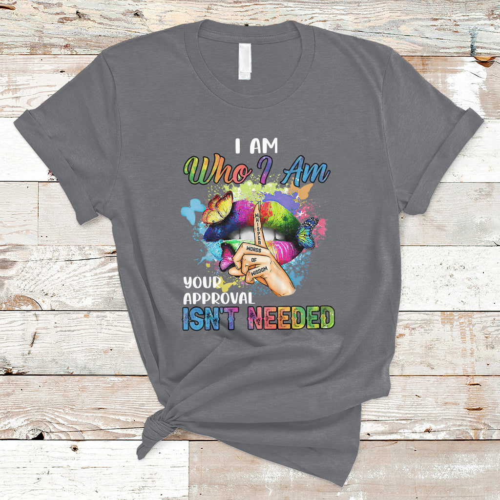 I Am Who I Am Your Approval Isn't Needed Black Queen African American Ladies Natural Afro T Shirt - Wonder Print Shop