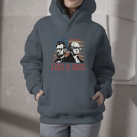 Like A Boss Presidents' Day Washington Abe Lincoln Hoodie - Wonder Print Shop