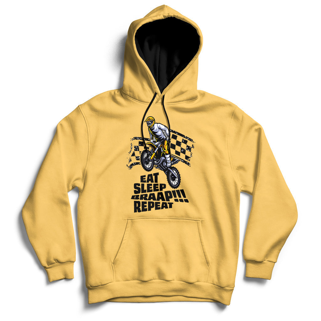 Funny Eat Sleep Braap Repeat Shirt Dirtbike Hoodie - Wonder Print Shop