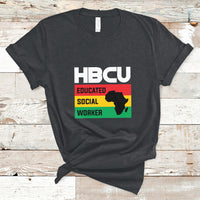 HBCU Educated Social Worker Historical Black T Shirt - Wonder Print Shop