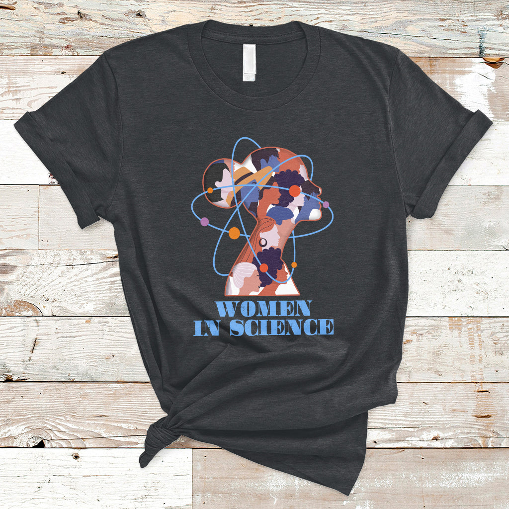 Women Belong In Science Girls Empowerment Women's Day T-Shirt - Wonder Print Shop