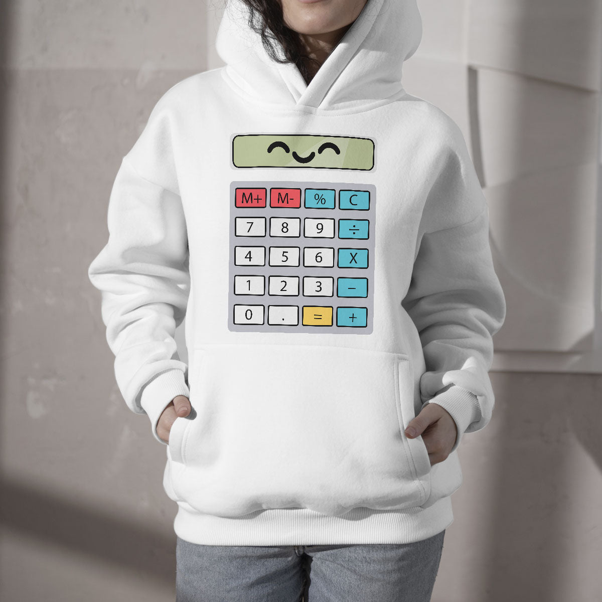 Number Day Math Day Calculator Costume I Am A Calculator Let's Have Fun With The Numbers Hoodie - Wonder Print Shop
