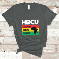 HBCU Educated Social Worker Historical Black T Shirt - Wonder Print Shop