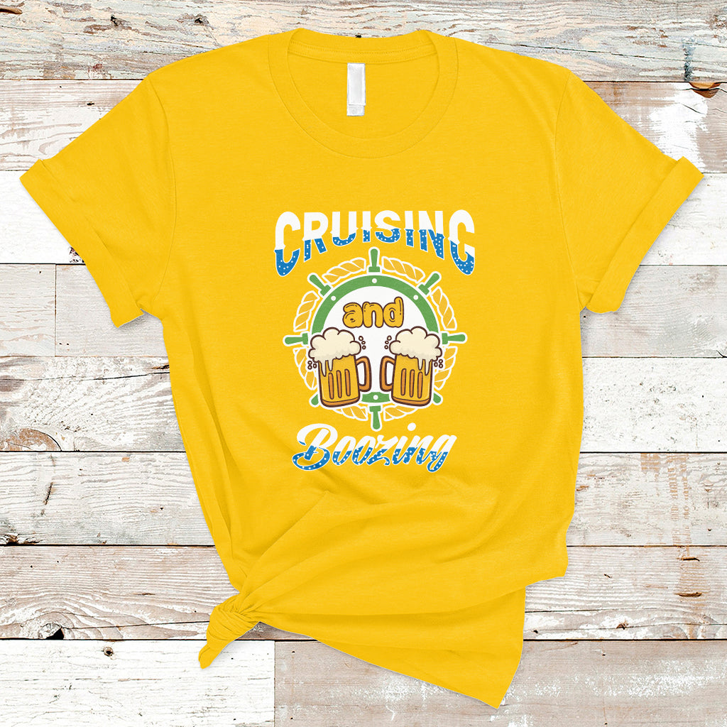 St Patrick's Day Cruise Cruising And Boozing Drinking Squad T-Shirt - Wonder Print Shop
