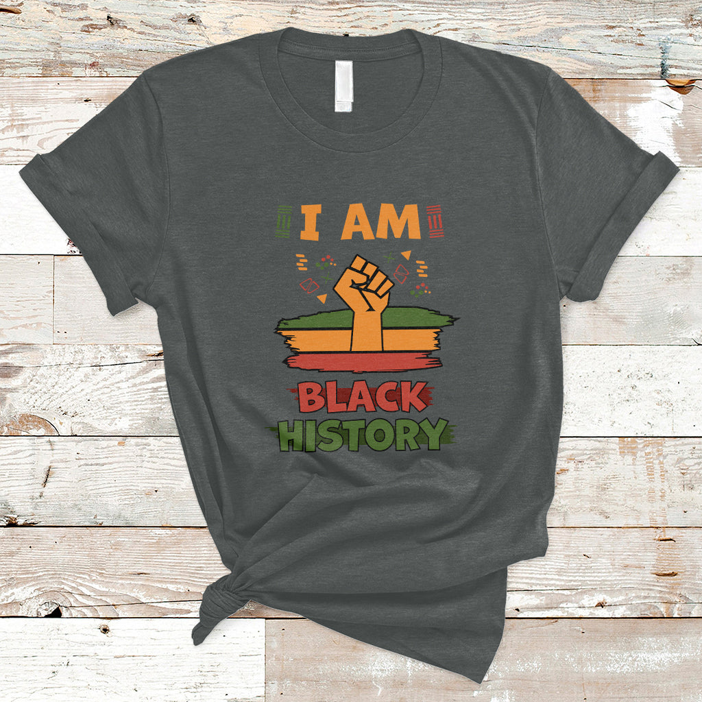 I Am Black History Month African American Pride Celebration T Shirt - Wonder Print Shop