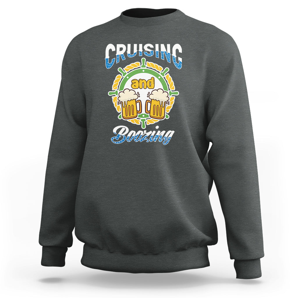 St Patrick's Day Cruise Cruising And Boozing Drinking Squad Sweatshirt - Wonder Print Shop