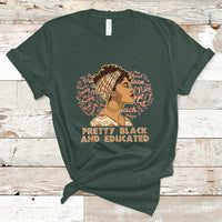 Pretty Black And Educated Black Month History African Pride T Shirt - Wonder Print Shop