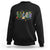 Mardi Gras Teacher Costume Teacher Day Carnival Mask Beads Sweatshirt - Wonder Print Shop