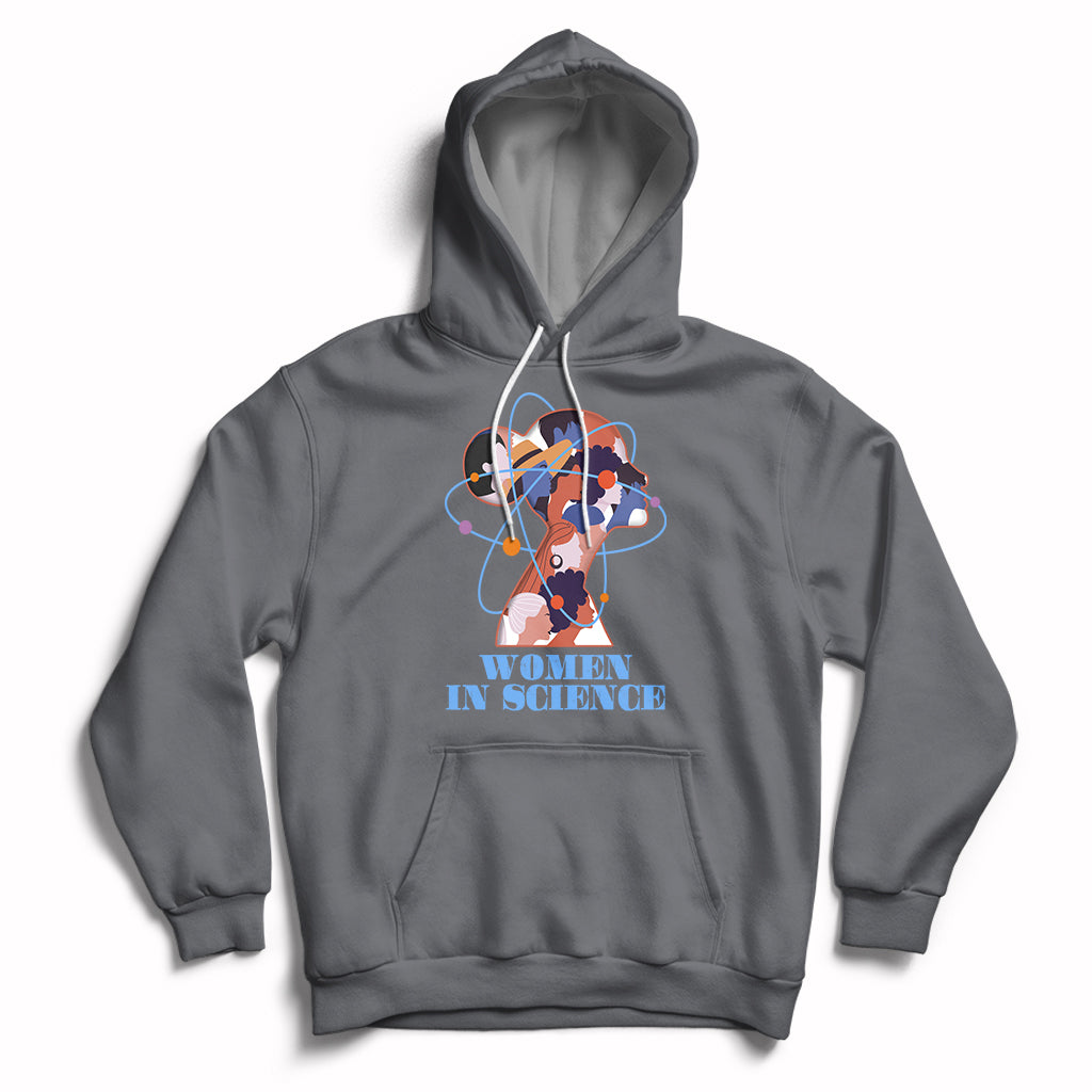 Women Belong In Science Girls Empowerment Women's Day Hoodie - Wonder Print Shop