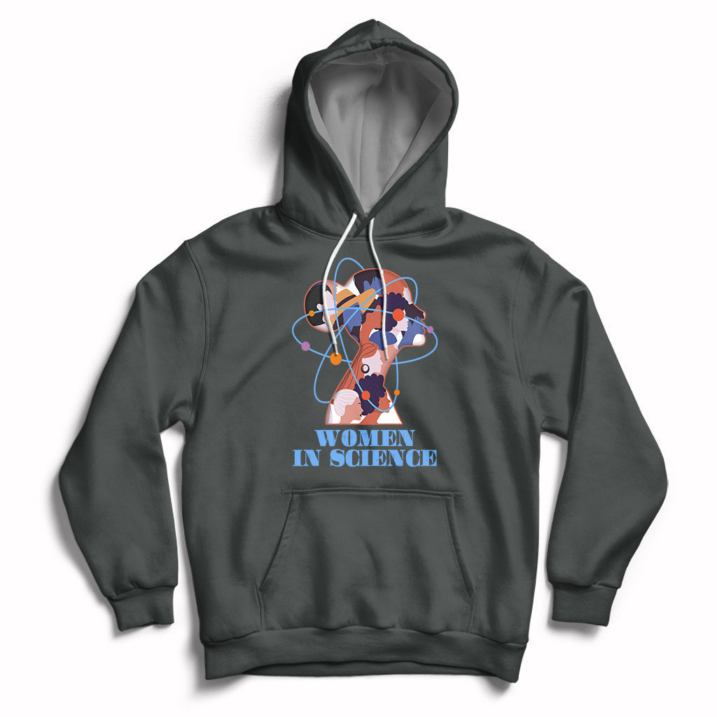 Women Belong In Science Girls Empowerment Women's Day Hoodie - Wonder Print Shop