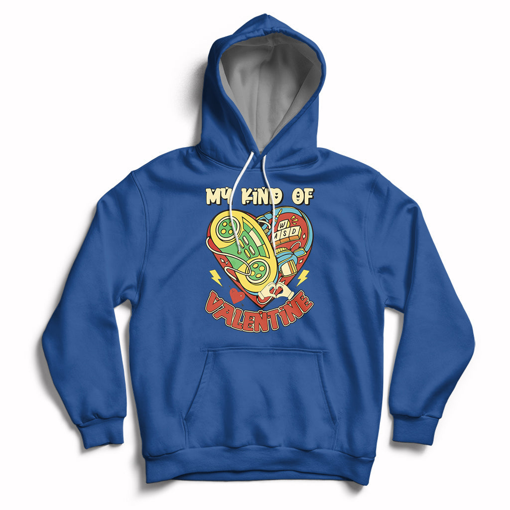 My Kind Of Valentine Gamer Gaming Lover Men Boys Kids Hoodie - Wonder Print Shop