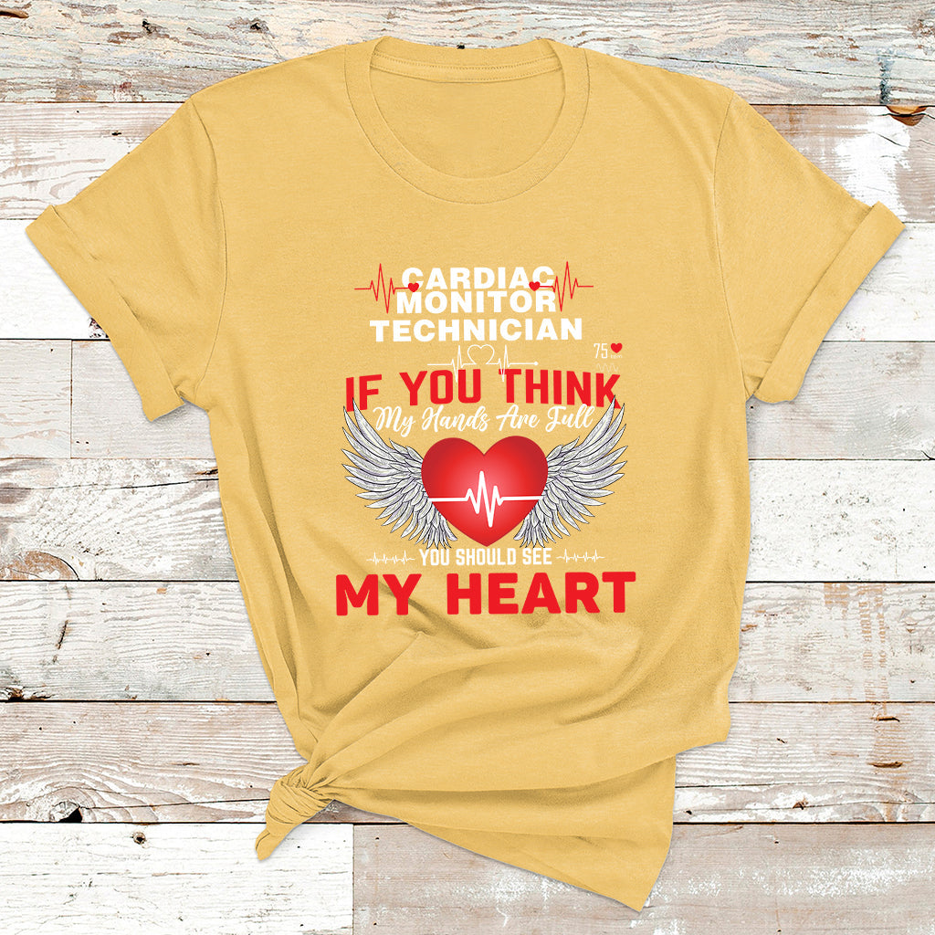 If You Think My Hands Are Full You Should See My Head T Shirt - Wonder Print Shop