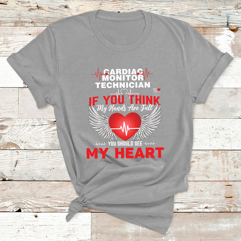 If You Think My Hands Are Full You Should See My Head T Shirt - Wonder Print Shop