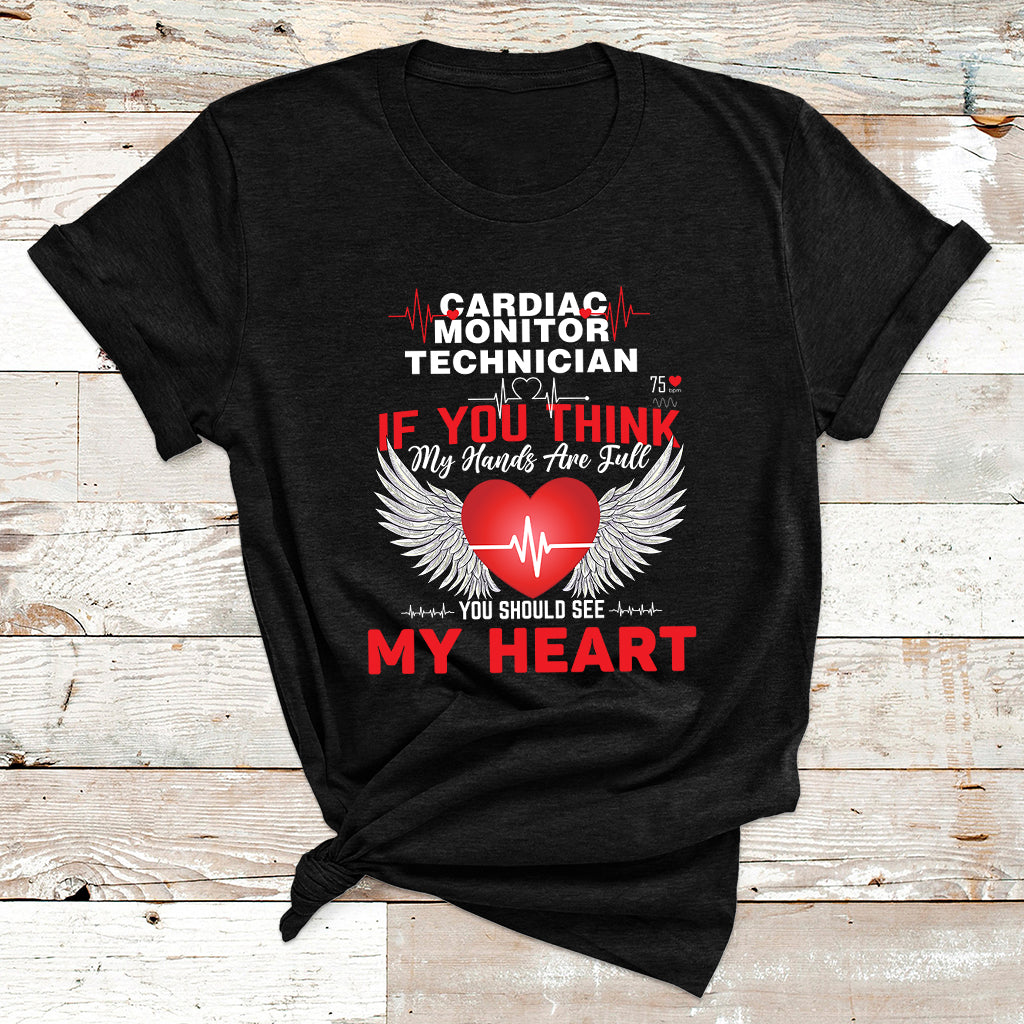 If You Think My Hands Are Full You Should See My Head T Shirt - Wonder Print Shop