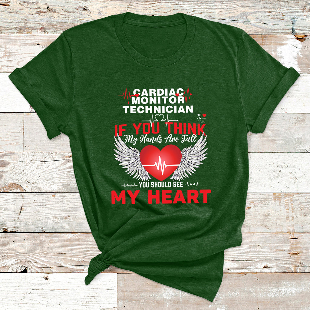 If You Think My Hands Are Full You Should See My Head T Shirt - Wonder Print Shop