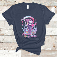 Funny Valentine I Steal Hearts Grim Reaper Womens Mens T-Shirt - Wonder Print Shop