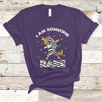 I Am Someone Rare Rainbow Zebra Unicorn Rare Disease Awareness T Shirt - Wonder Print Shop