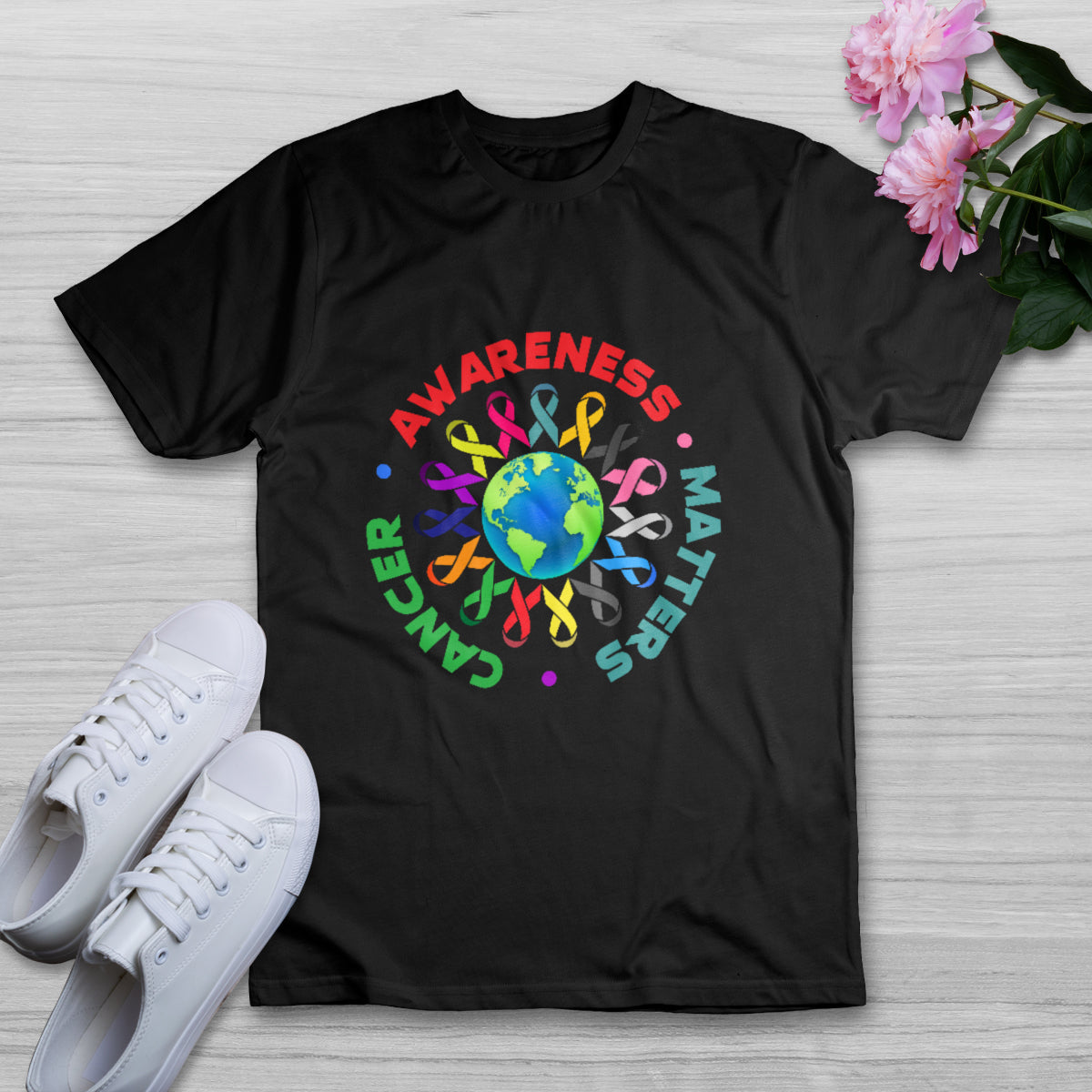 Cancer Awareness Matters All Cancer Ribbons, Awareness T Shirt - Wonder Print Shop